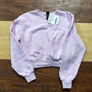 Light Purple Cropped Sweatshirt
